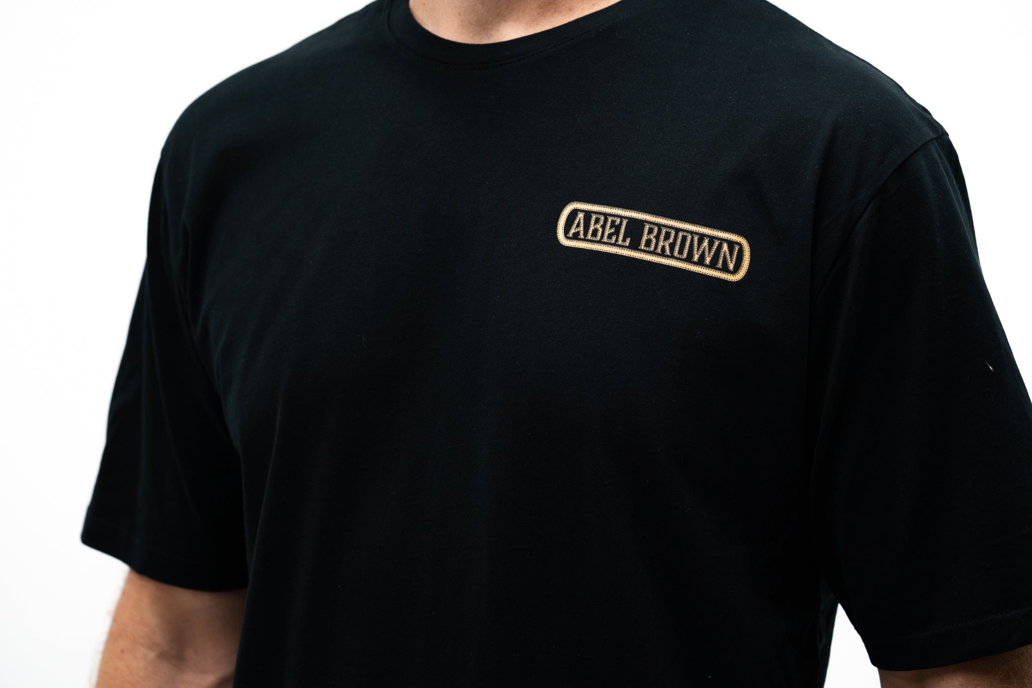 Abel Brown Bars Tee - Black