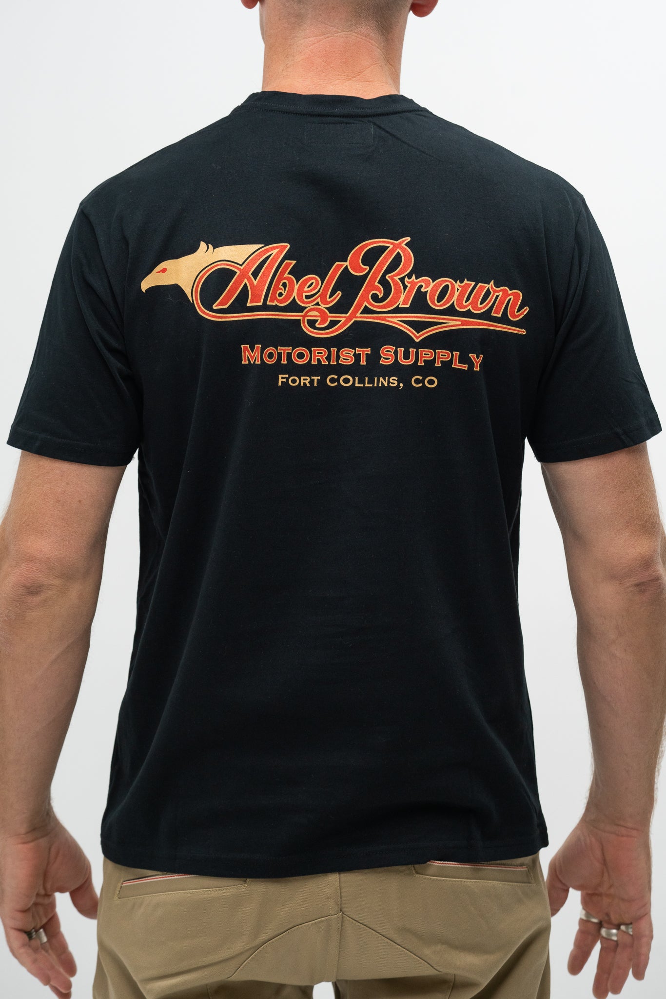 Abel Brown Eagle Tee - Black