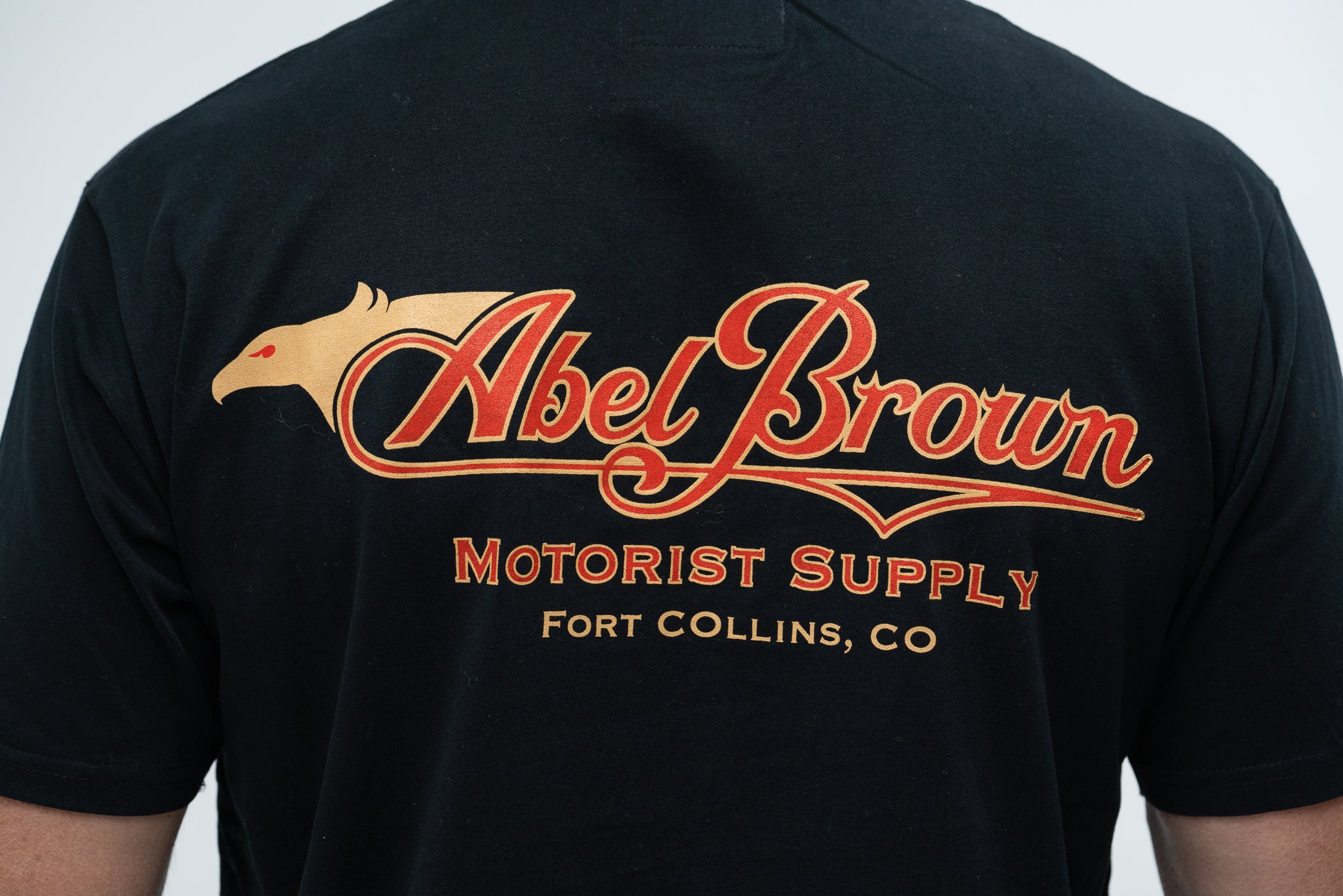 Abel Brown Eagle Tee - Black