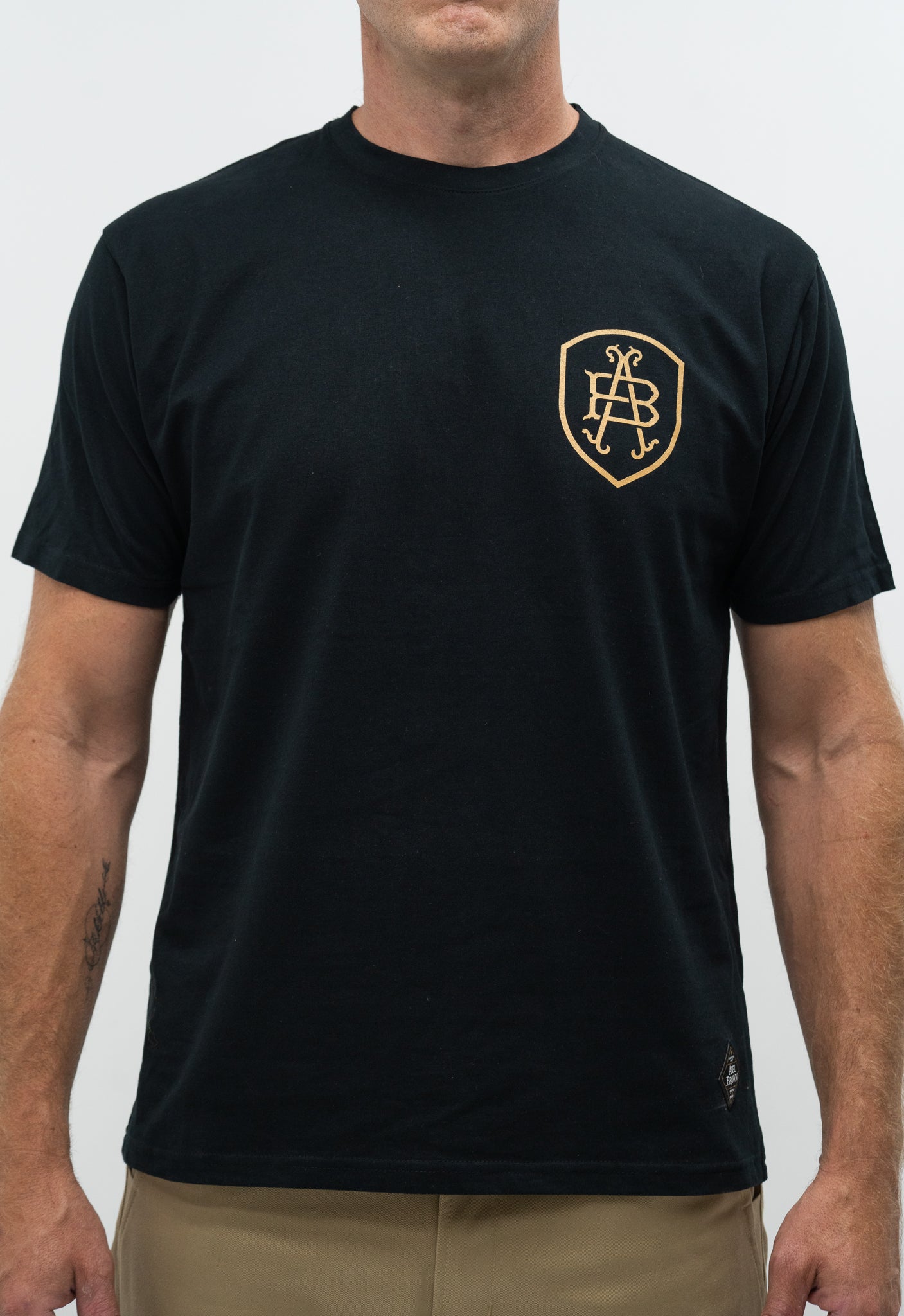 Abel Brown Eagle Tee - Black