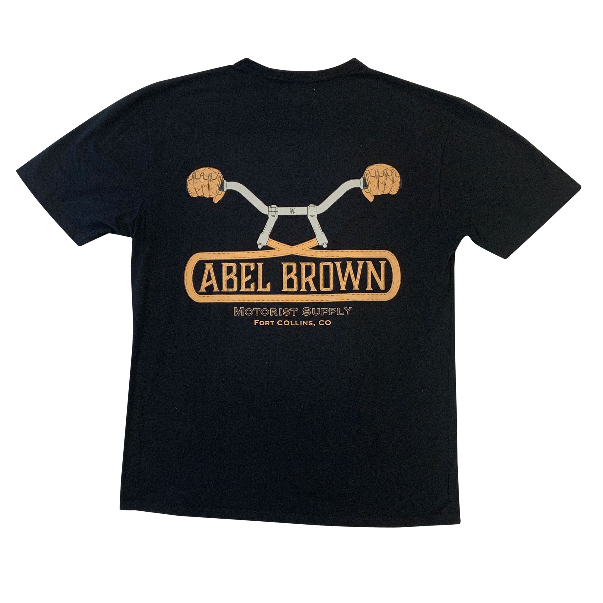 Abel Brown Bars Tee - Black