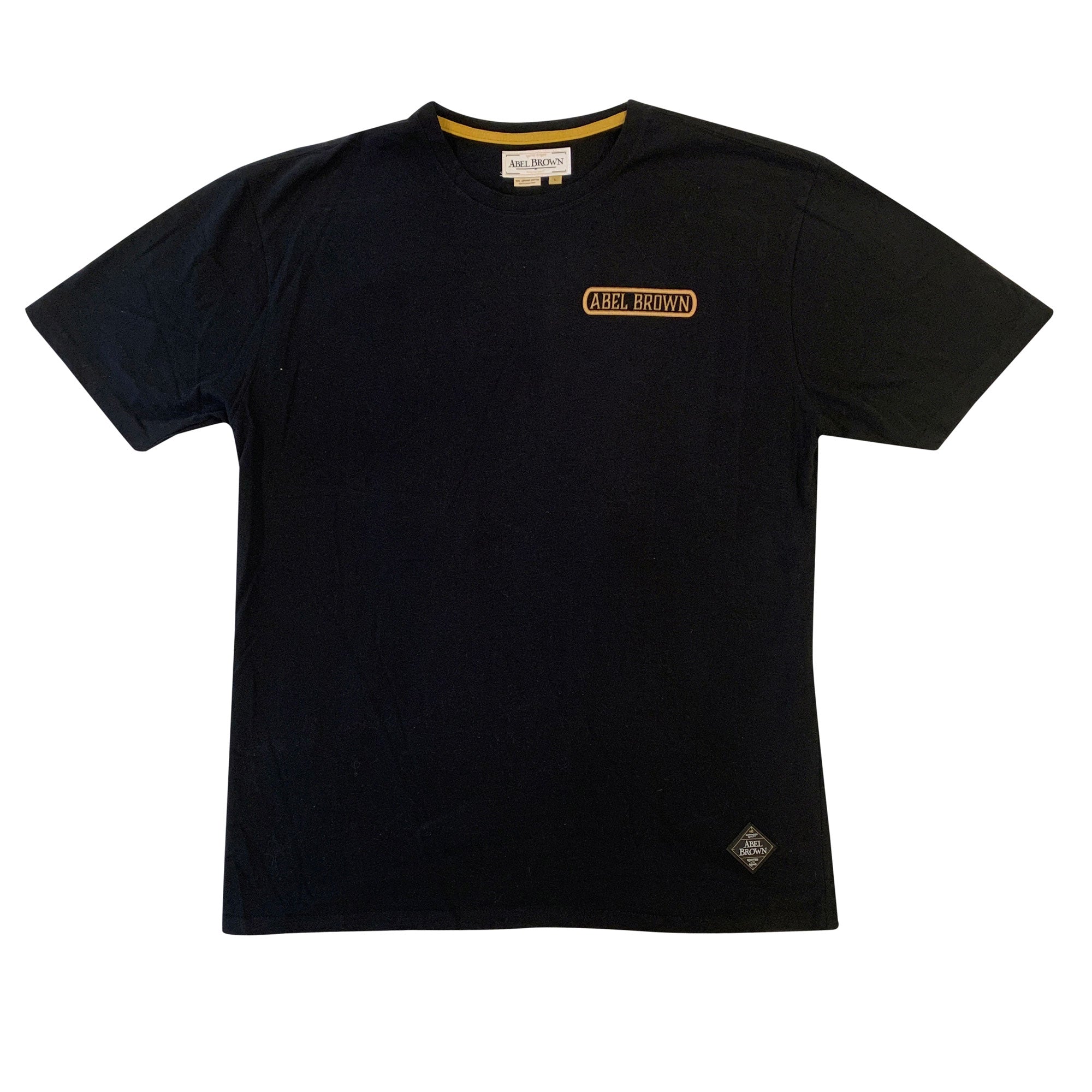 Abel Brown Bars Tee - Black