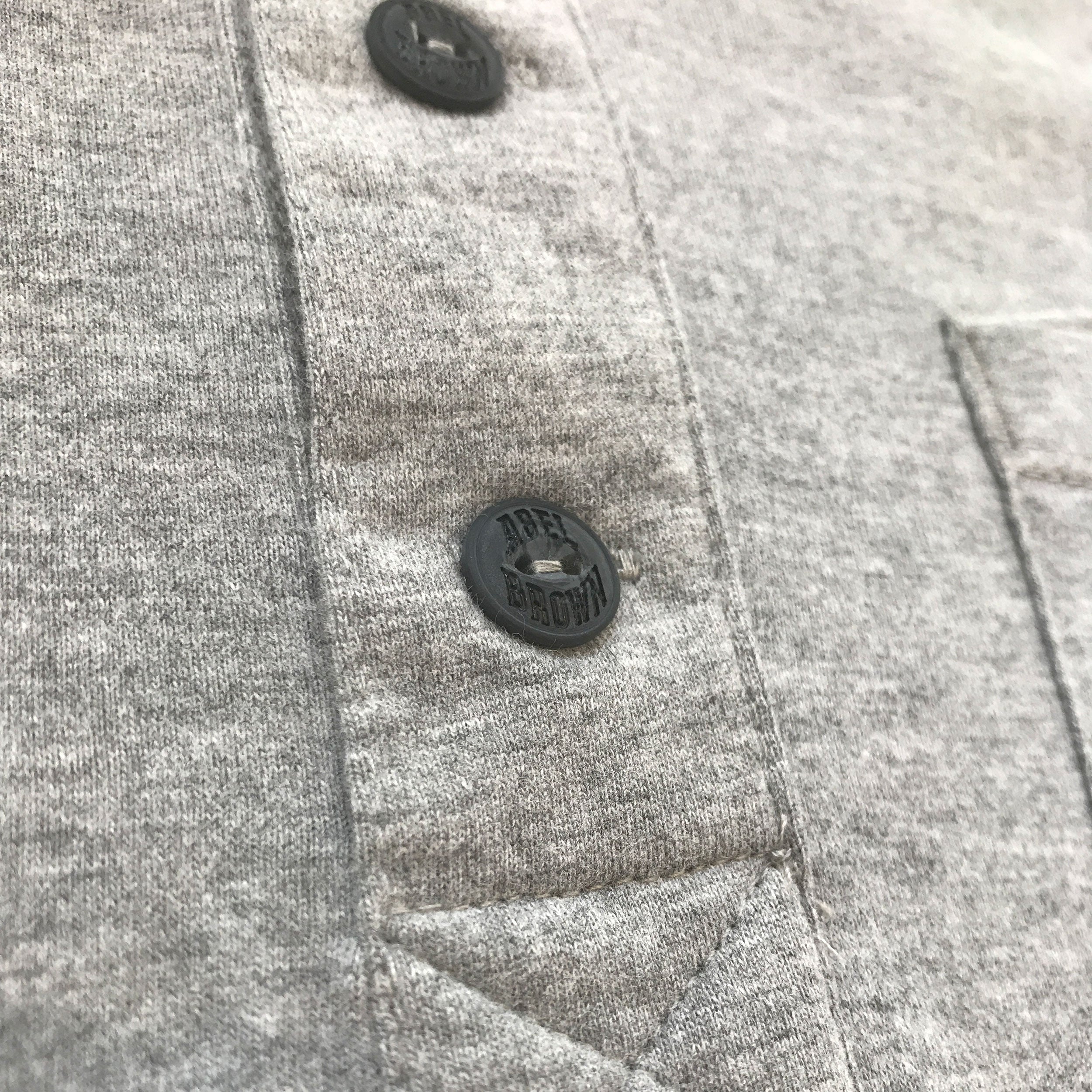 Classic LS Henley shirt - Heather Grey - Abel Brown