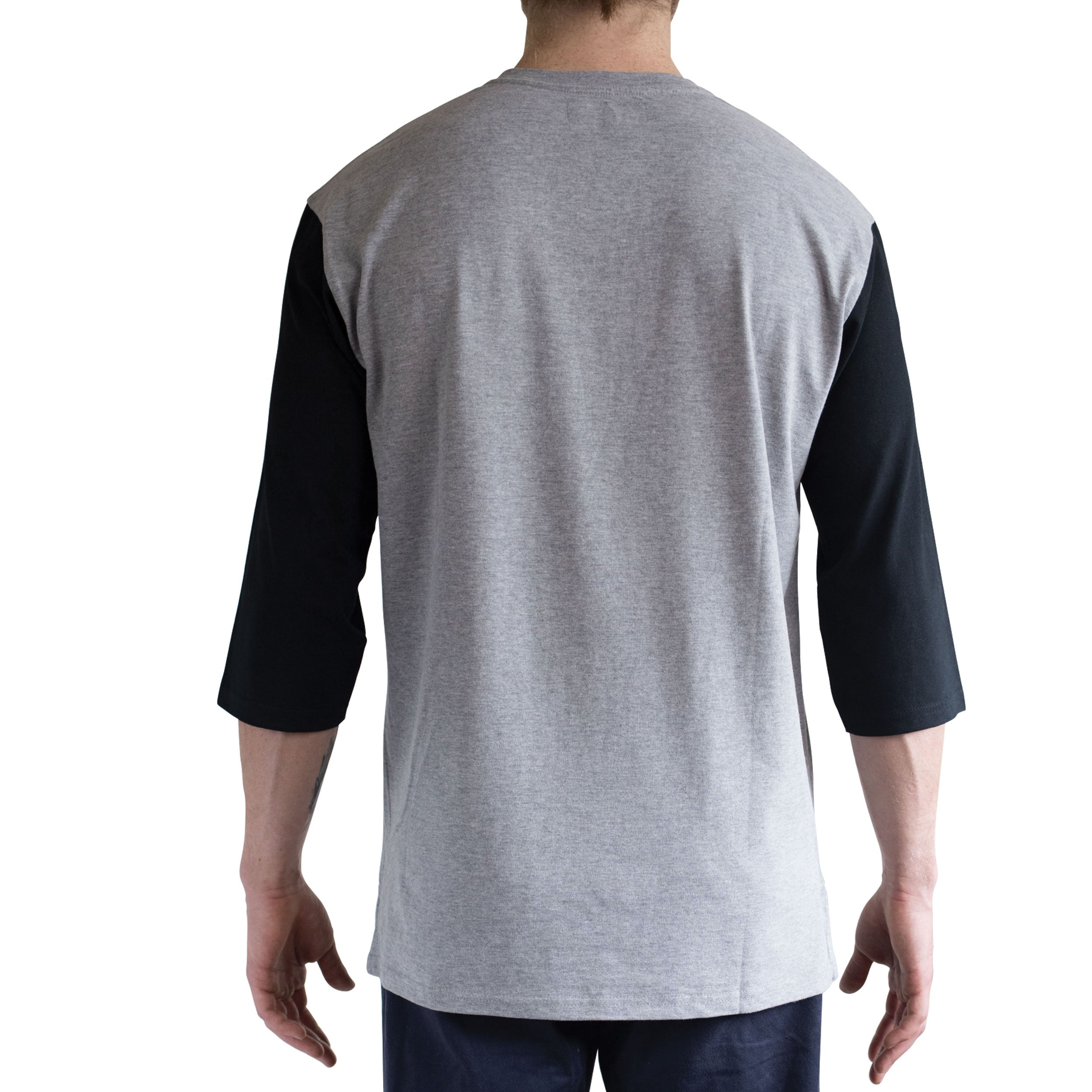 Raceday 3/4 sleeve Henley shirt - Heather - Abel Brown