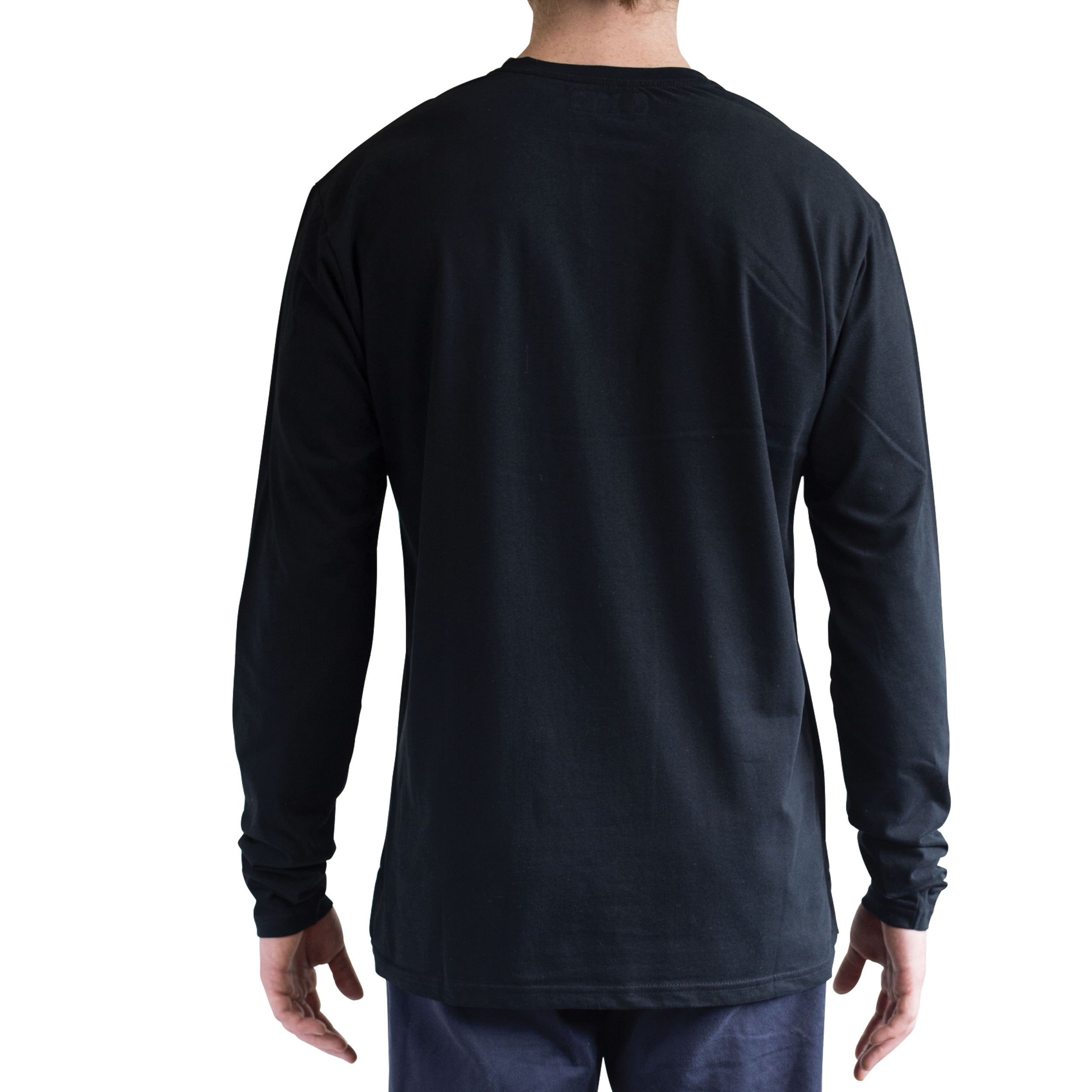 Classic LS Henley shirt - Black - Abel Brown