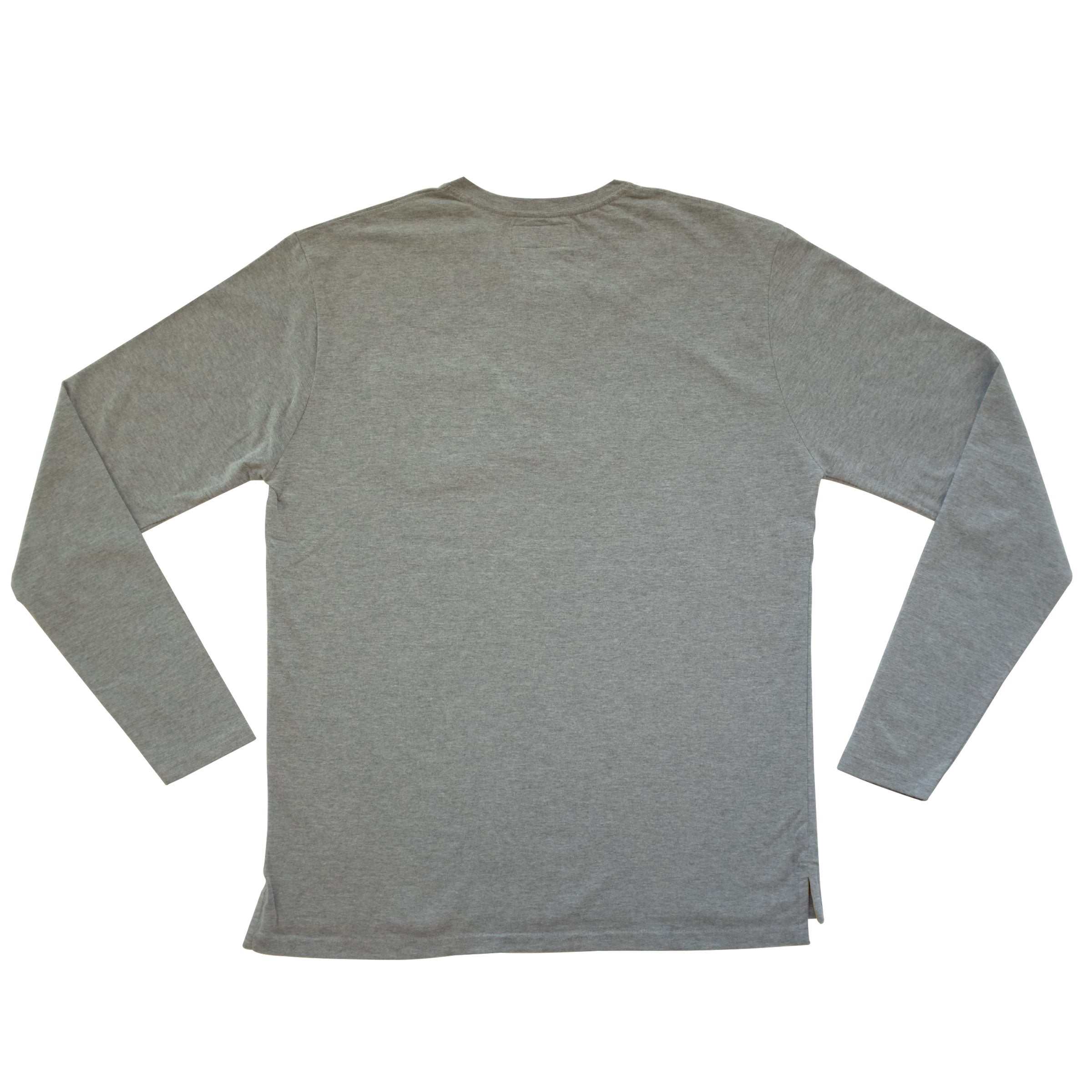 Classic LS Henley shirt - Heather Grey - Abel Brown