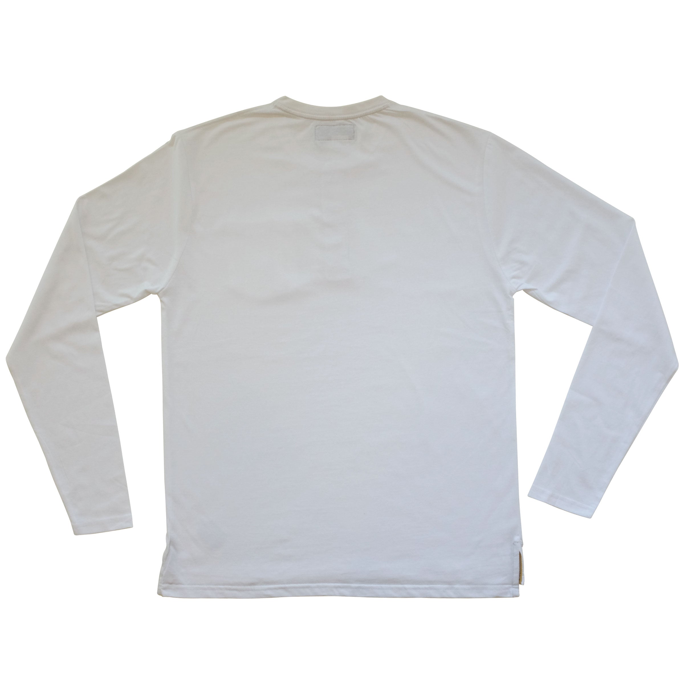 Classic LS Henley shirt - White - Abel Brown