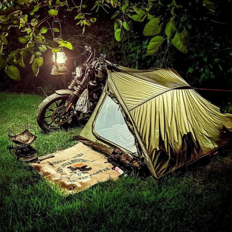 motorcycle travel tent