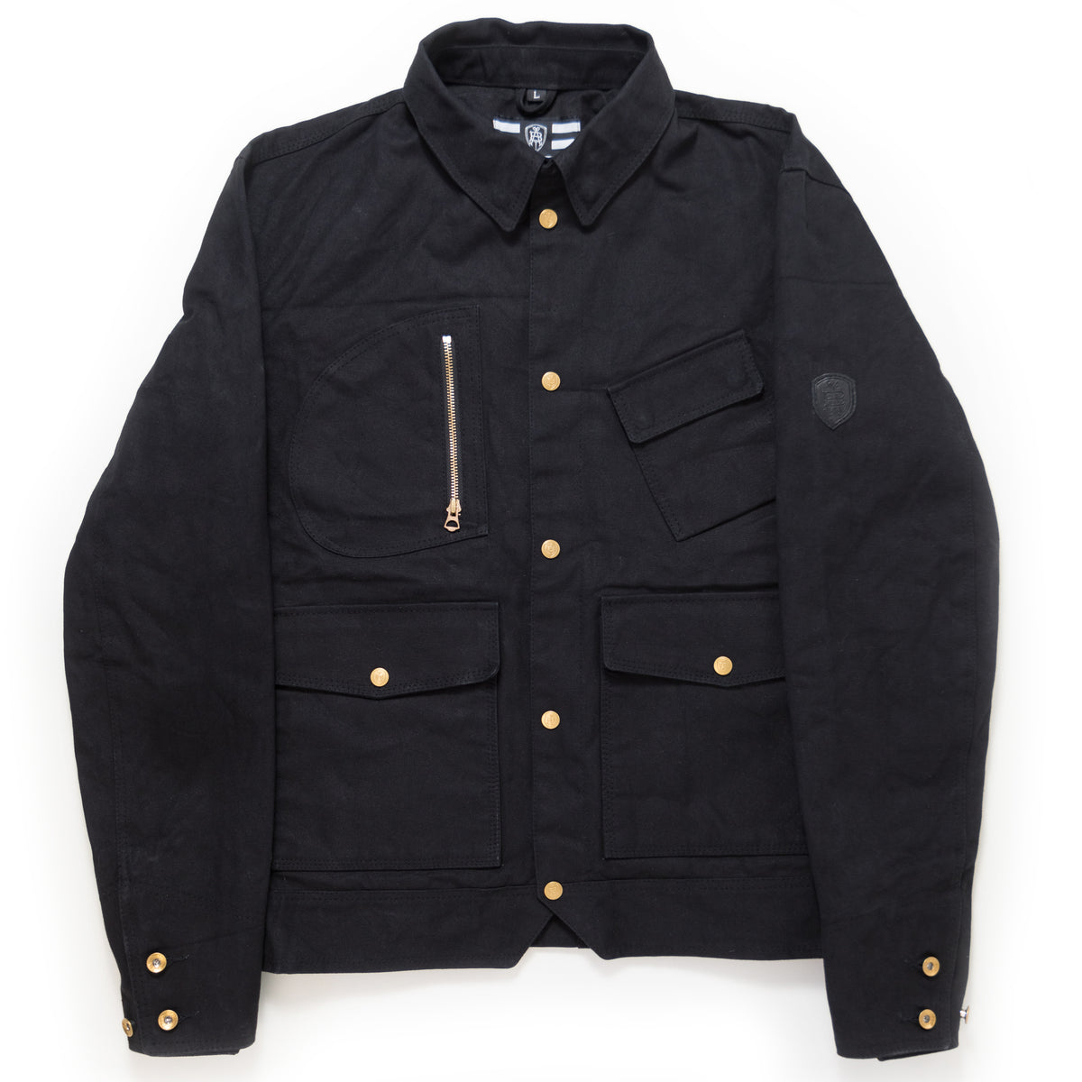ジャケット・アウター BEEDEN BLACK TWILL JAKET untitled-